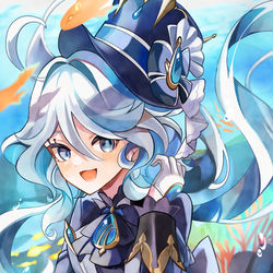 This is a pixiv picture whose title is フリーナちゃんの水中探索.