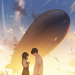This is a pixiv picture whose title is グラーフ・ツェッペリン-あの夏の飛行船-.
