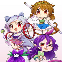 This is a pixiv picture whose title is 東方獣王園　SD絵.