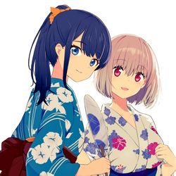 This is a pixiv picture whose title is 六花とアカネ.