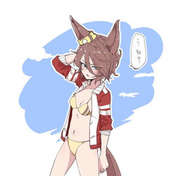 This is a pixiv picture whose title is ビキニタイシン.