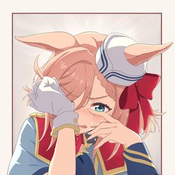 This is a pixiv picture whose title is 凱旋門賞で初めて負けたヴェニュスパークちゃん　その1.