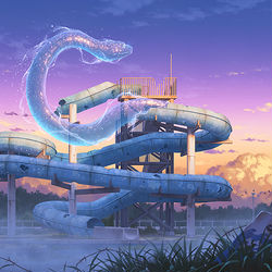 This is a pixiv picture whose title is 夢の跡.