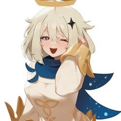 This is a pixiv picture whose title is パイモン.