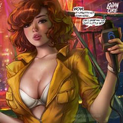 This is a pixiv picture whose title is April O'Neil..