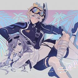 This is a pixiv picture whose title is 🏝️.