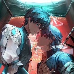 This is a pixiv picture whose title is ⚠️⚠️⚠️.