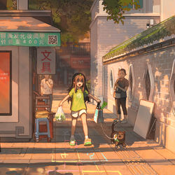 This is a pixiv picture whose title is 平凡的一天-小云兮上午回家.