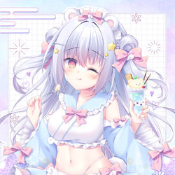 This is a pixiv picture whose title is 🐻🌟.