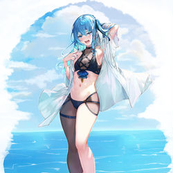 This is a pixiv picture whose title is 水着～.