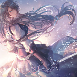 This is a pixiv picture whose title is 初雪.