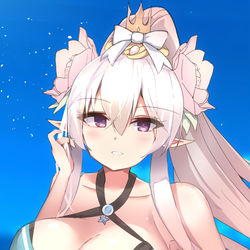 This is a pixiv picture whose title is 【プリコネ】ミネルヴァと海.