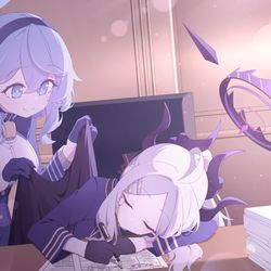 This is a pixiv picture whose title is ”ゆっくり休んでください、委員長”.