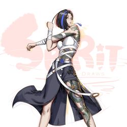 This is a pixiv picture whose title is Yi.