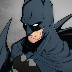 This is a pixiv picture whose title is バットマン.