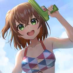 This is a pixiv picture whose title is 水着.