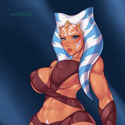 This is a pixiv picture whose title is Ahsoka Pin-Up.