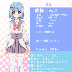 This is a pixiv picture whose title is 壬生ちゃんプロフィール2023.
