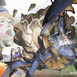 This is a pixiv picture whose title is ヤド破壊！！！！！🔨💥🐚🦀.