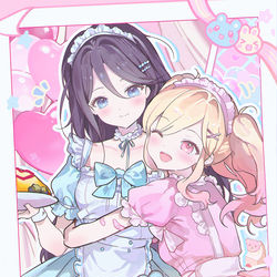 This is a pixiv picture whose title is メイド💗🍰.