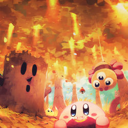 This is a pixiv picture whose title is ごちゃまぜカービィ+α.