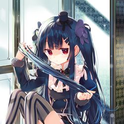 This is a pixiv picture whose title is 窓際のトリカブト.