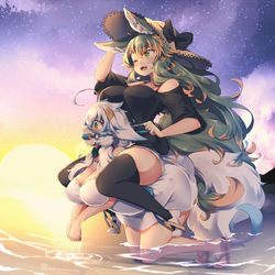 This is a pixiv picture whose title is 「風が気持ちいいなぁ」.