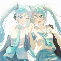 This is a pixiv picture whose title is ダブル16歳.