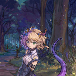 This is a pixiv picture whose title is 【摸鱼，摸鱼？】安妲露仪.