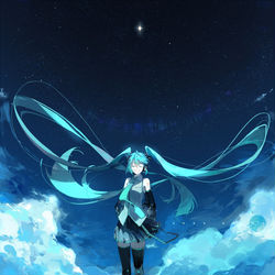 This is a pixiv picture whose title is Miku 16th.