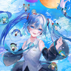 This is a pixiv picture whose title is 🎂HATSUNE MIKU 16th BIrthday🎂.