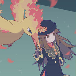 This is a pixiv picture whose title is チャンピオン リーフ.