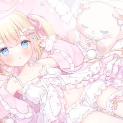 This is a pixiv picture whose title is 【お仕事】癒月るいなちゃん.