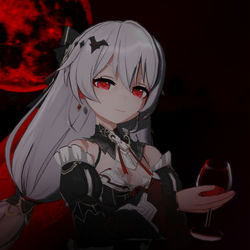 This is a pixiv picture whose title is 月下初拥.