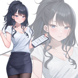 This is a pixiv picture whose title is 夏休み明け.