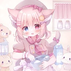 This is a pixiv picture whose title is 「大好きな君のための お菓子作り🍰🍪」.