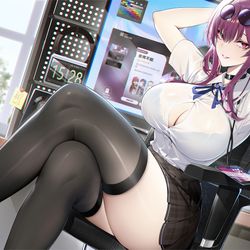 This is a pixiv picture whose title is Kafka.