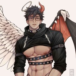 This is a pixiv picture whose title is 來自粉絲的OC約稿❤️.