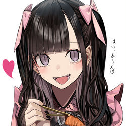 This is a pixiv picture whose title is 見た目は地雷系の世話焼き女子高生.