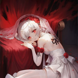 This is a pixiv picture whose title is 玉座、あるいは牢獄.
