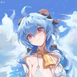 This is a pixiv picture whose title is Ganyu.