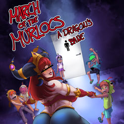 This is a pixiv picture whose title is march of the murlocs.