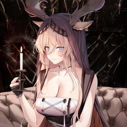 This is a pixiv picture whose title is 烛骑士.