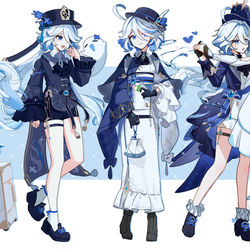 This is a pixiv picture whose title is いろいろフリーナちゃん.