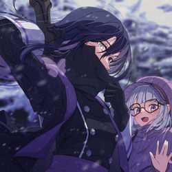 This is a pixiv picture whose title is 最果ての牢獄.