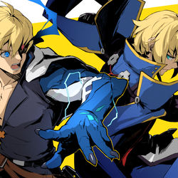 This is a pixiv picture whose title is カイvsジン.