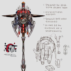 This is a pixiv picture whose title is テツノワダチモチーフの武器(ポケモンSV).