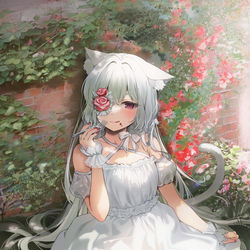 This is a pixiv picture whose title is OC🐱.
