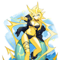This is a pixiv picture whose title is 夏雷.