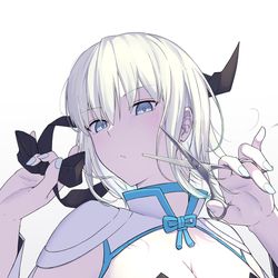 This is a pixiv picture whose title is ショートヘアモルガン.